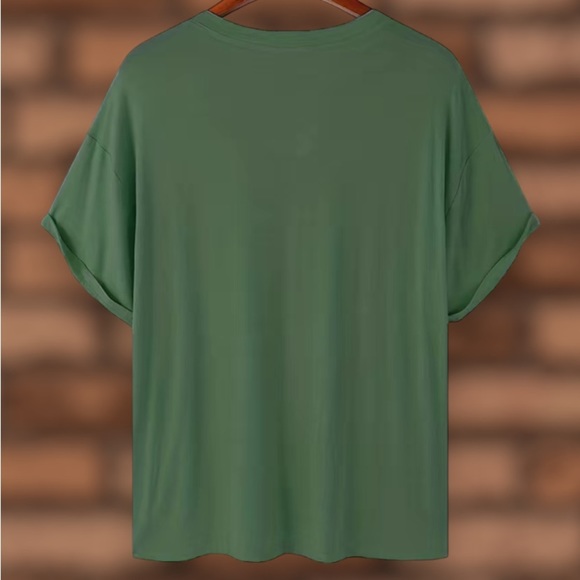 NWT - Men’s Casual Wear Short Sleeve Crew Neck Tee-Shirt (Army Green / Multiple) - Picture 2 of 9
